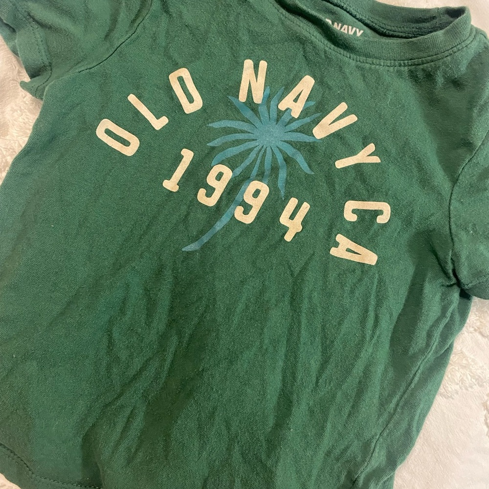 Old Navy Kids Green Graphic Tee